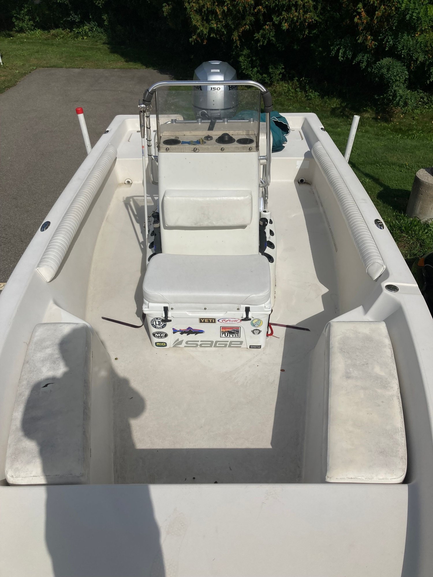 2001 Pathfinder 2200V With A 2012 150 HP Honda For Sale The Hull