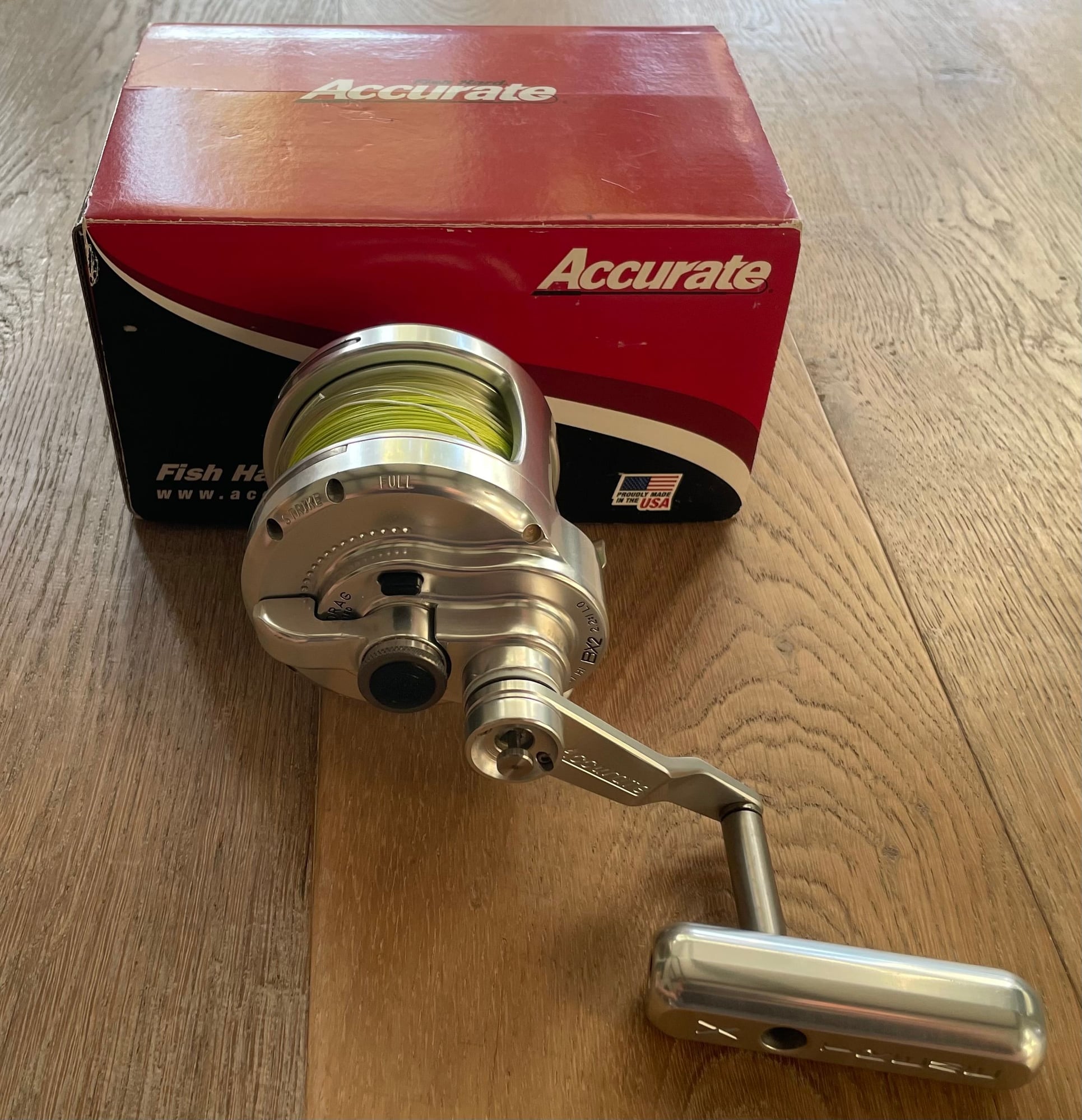 Accurate 2 speed boss extreme 30 narrow fishing reel brand new
