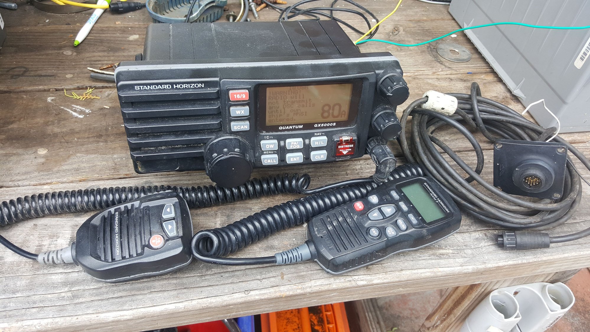 Standard Horizon Quantum GX5000S VHF commercial radio (2) The Hull