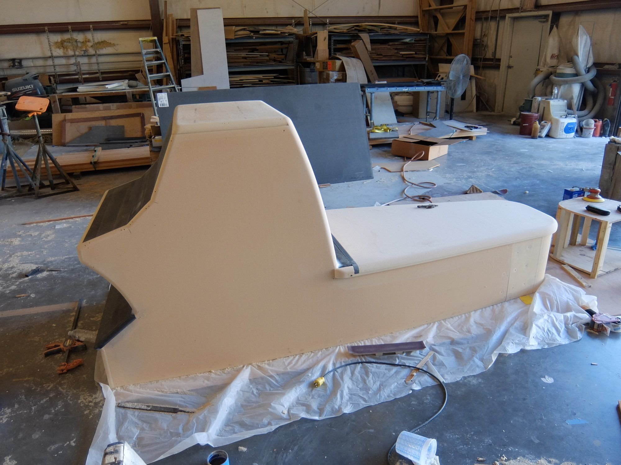 Contender coffin box built into center console The Hull Truth