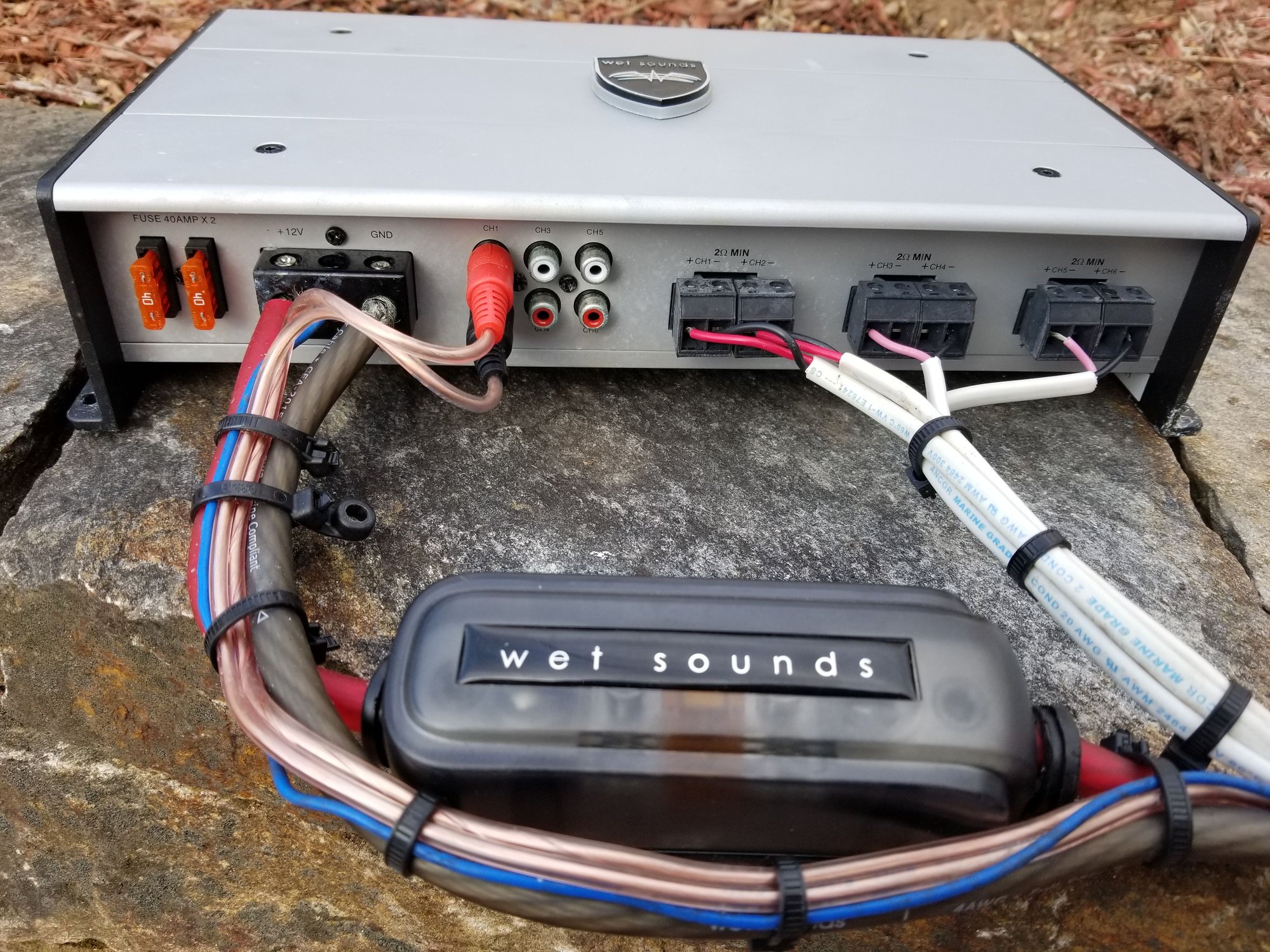 Wet sounds amp and two 10" subwoofers The Hull Truth Boating and