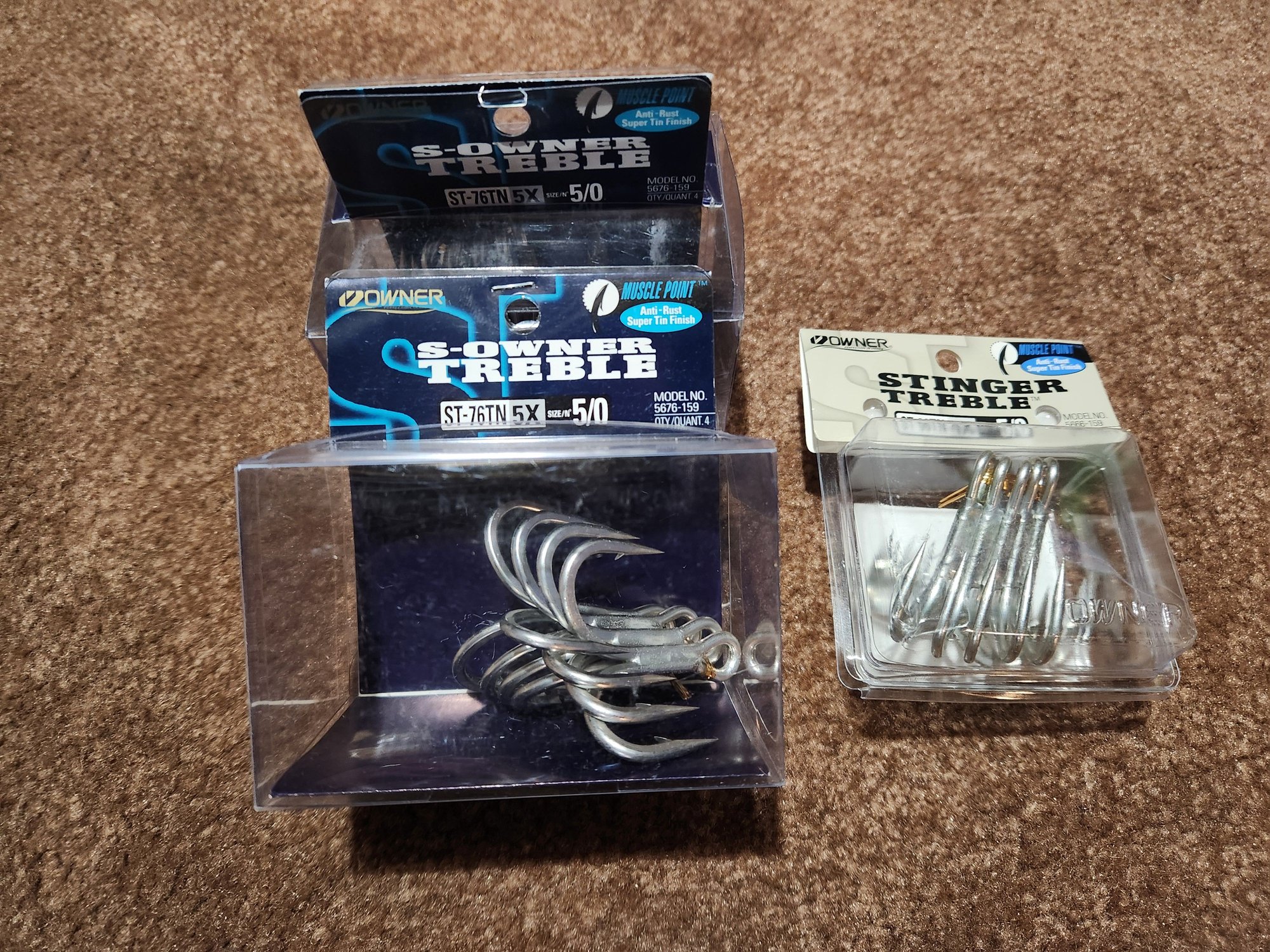 Owner Stinger ST-46 Treble Hooks – White Water Outfitters