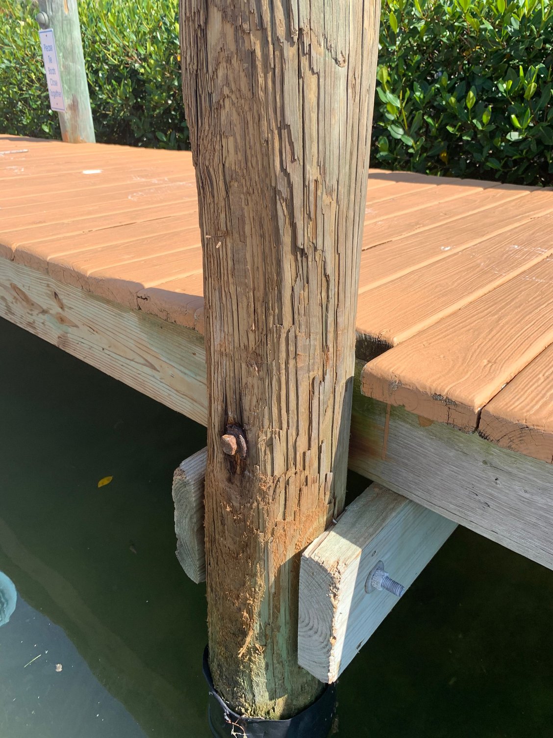 What size is your docks pilings? New product to protect your boat
