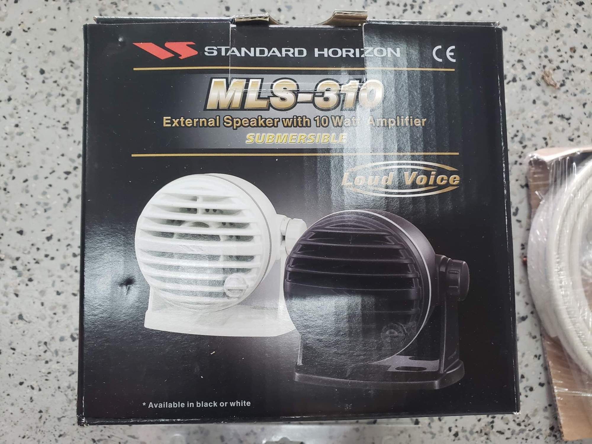 STANDARD HORIZON Speaker, Fixed, Mount, Black, VHF (MLS310B) (New