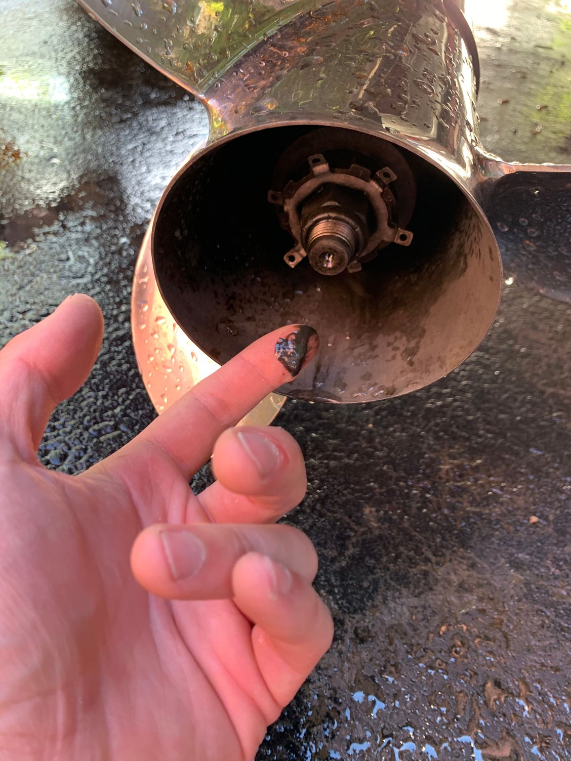 Sludge/Oil from prop? The Hull Truth Boating and Fishing Forum