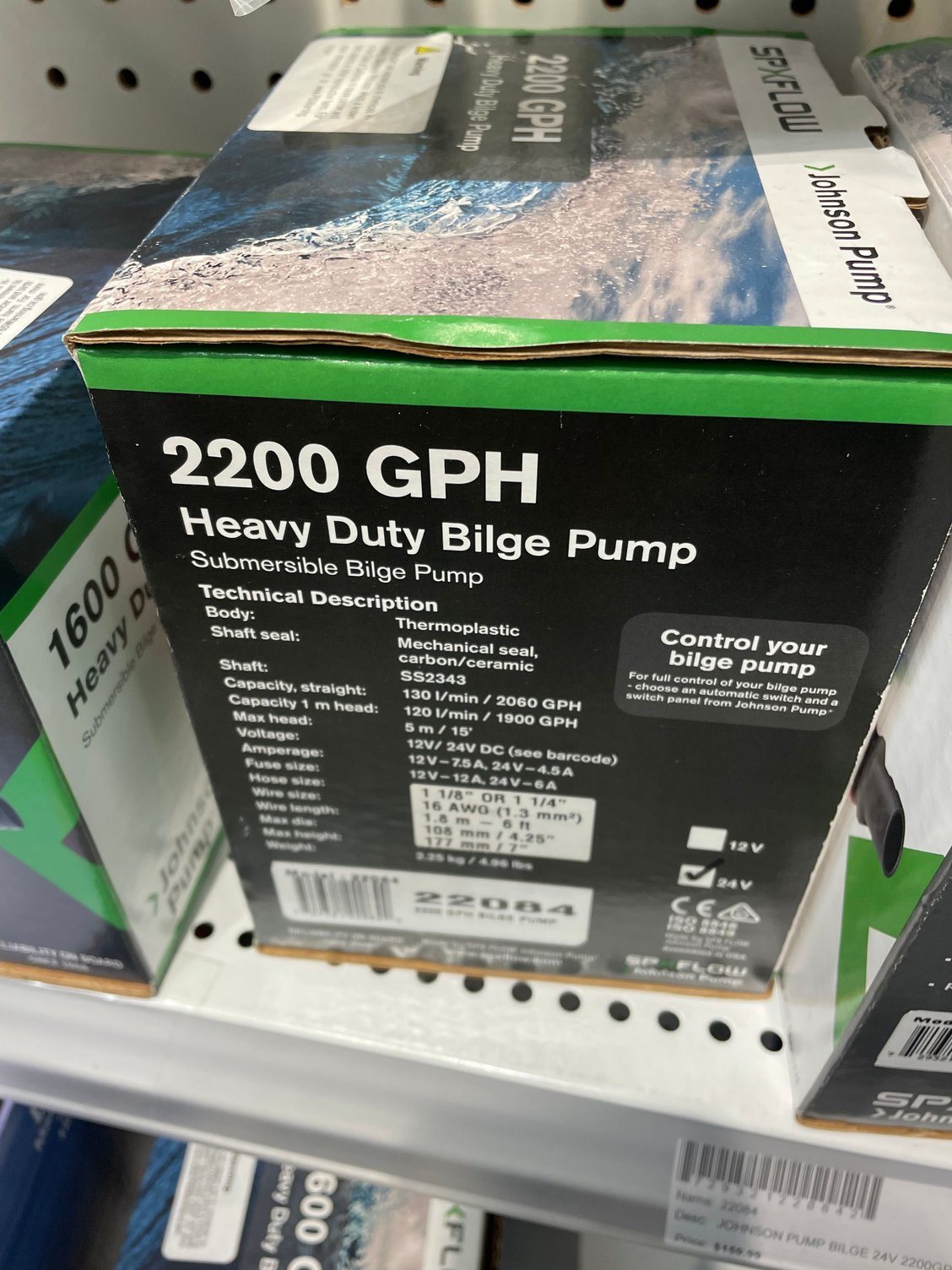 Johnson 2,200 GPH 24 volt bilge pump - The Hull Truth - Boating