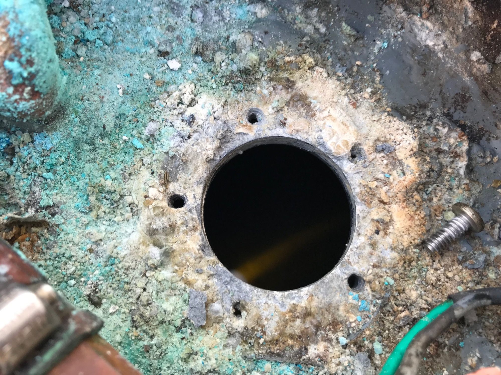 Fuel tank corrosion near sender The Hull Truth Boating and Fishing Forum
