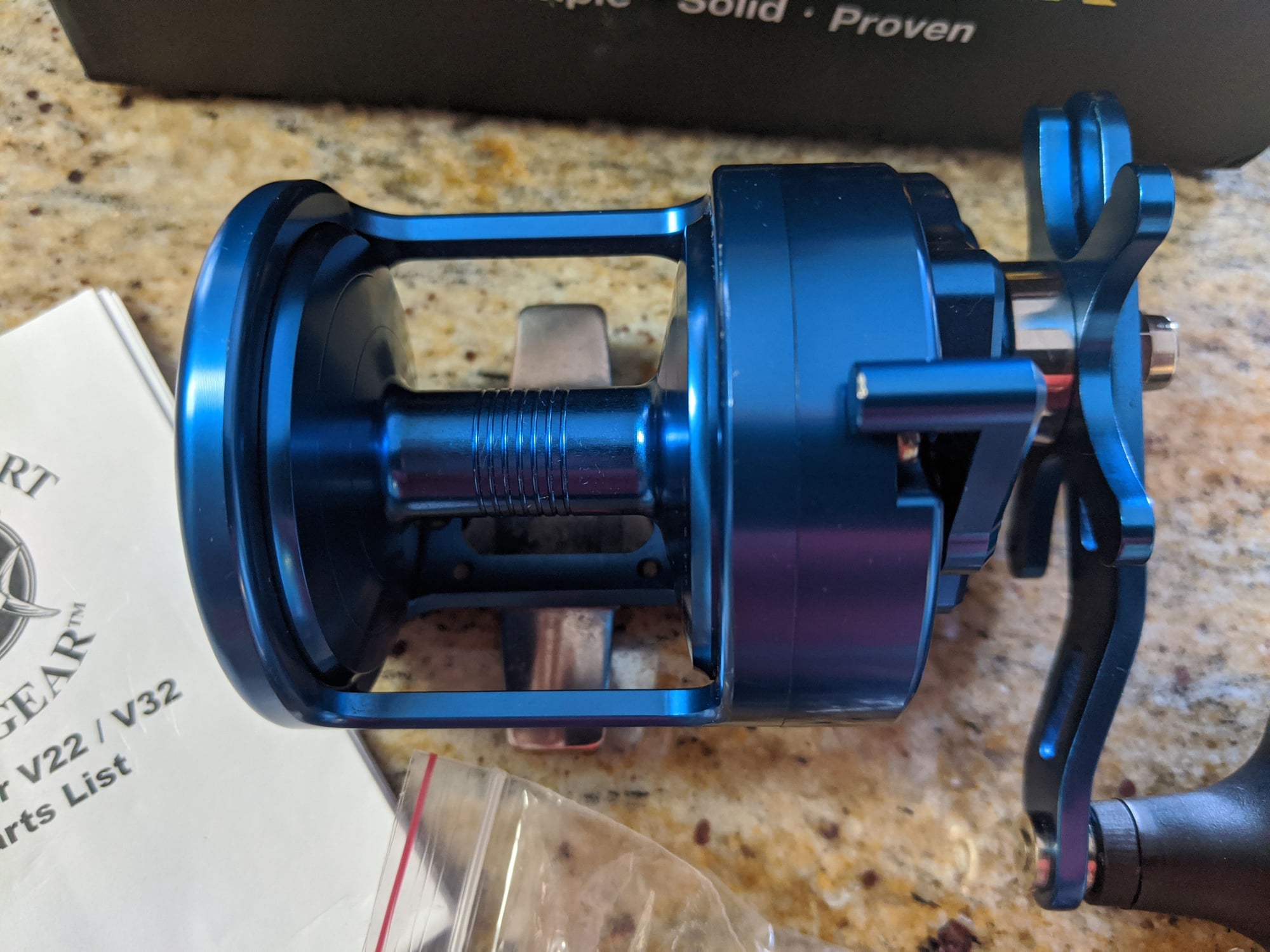 Pro Gear Violator V52 in Blue Star Drag Fishing reel