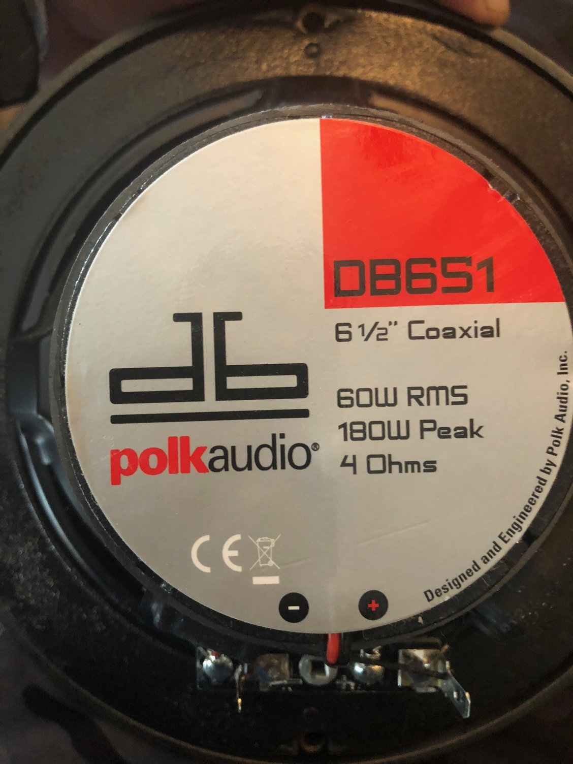 Polk Audio DB651 6.5"/6.75" 2-Way Marine Certified db Series Car Speakers wit... 