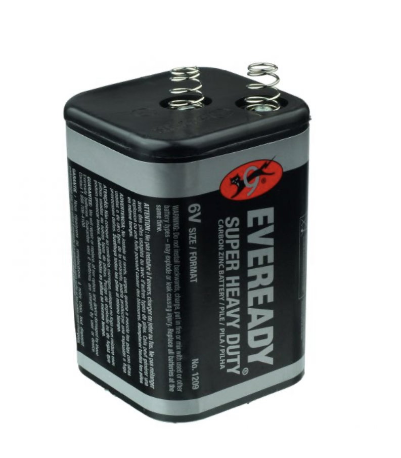 EVEREADY 6V Battery, Super Heavy Duty 6 Volt Battery, 1 Count