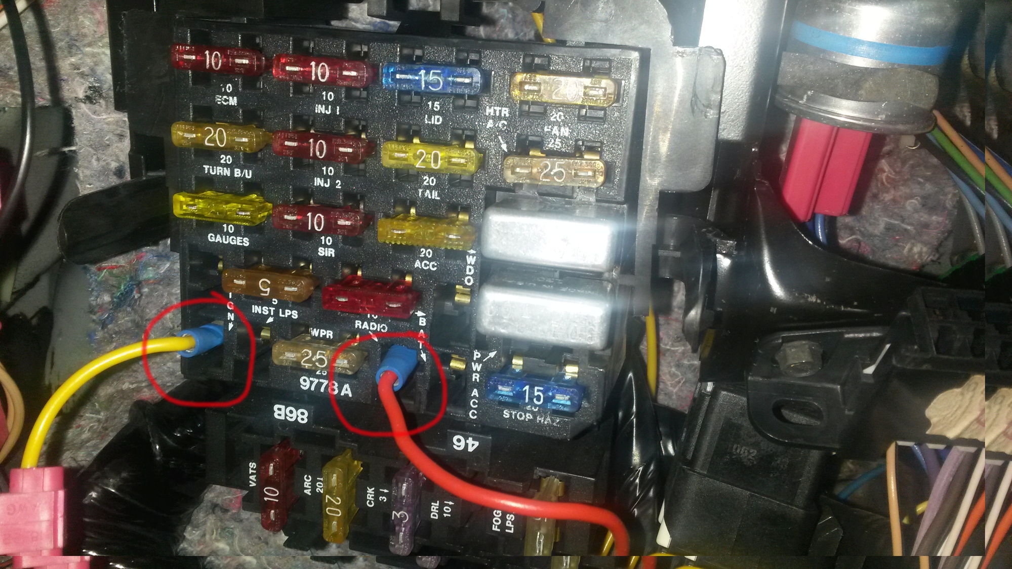 Fuse Box  Accidently Removed Fuse
