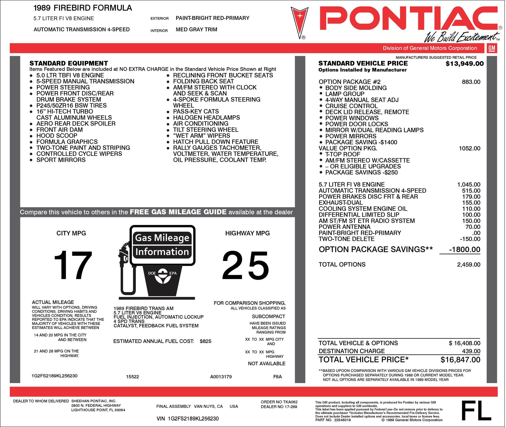 Reproduction window sticker Third Generation FBody Message Boards