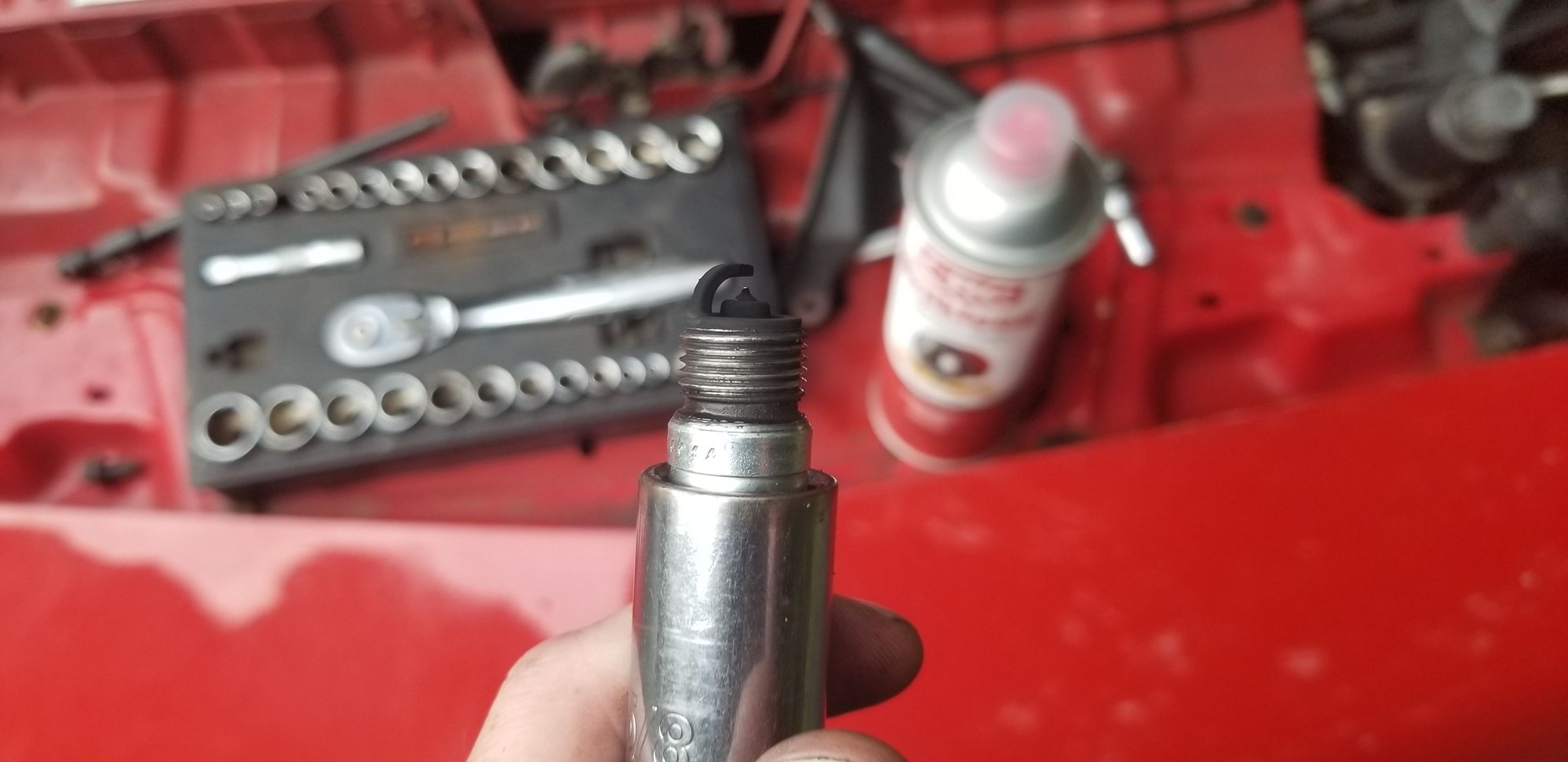 New plug after running for about 20 min