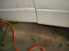 Starting point lower part. You can see how bad concave it is and how nothing lines up.