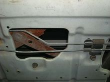 Passenger tracks loosely installed.