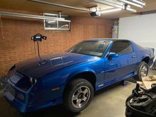 In my garage on jack stands.