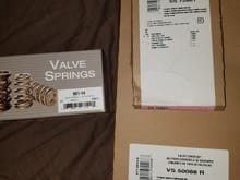 Valve seal and spring kit, with valve cover gaskets.