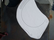 Printed to scale, glued to a piece of steel using Super 77
