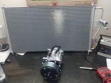 Condensor and Sanden 4864 for hopefully big AC improvement!
