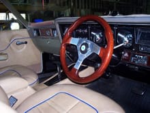 the only thing that is not standed is the steering wheel and the blue piping, The rest is 1975 factory