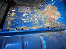 Driver side front floor pan