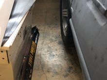 View of passenger side from front of car
