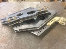 Welded the brackets together first