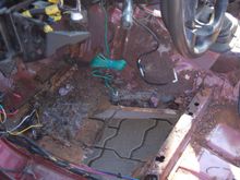 drivers side floor need to be restored.