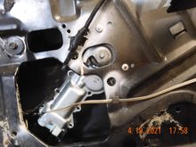 Installed the passenger side window motor