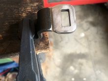 Had to fab a shifter cable bracket from pieces from my old transmission and the 4l60. 