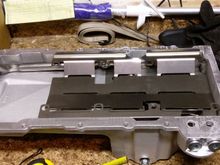 The oil pan.