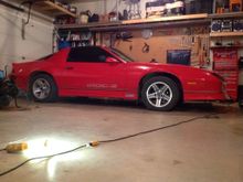 1987 iroc stock height