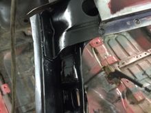 Clean the rust, seal it and coat with rustoleum. Take more time but you won't be kicking yourself in the ass when you paint the car and 6 months later it starts to bubble from a shitty prep job
