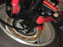 I used Ed's Miller's pre-bent line kit and parking brake cables for the brake swap. Very easy swap!
Need to go back and mod the parking cable brackets though as they wouldn't work with my LCA relocation brackets.