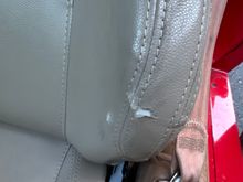 Worn seats which were brand new when I sold the car