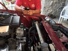 Jose wasn't even worried about the fitment of the radiator at all.