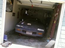 My Camaro in the garage