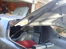 using the stock glass struts on a stock notchback