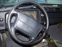 old stock steering wheel