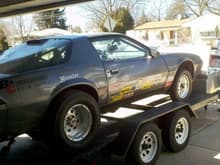 Loaded on the trailer the day I bought the car