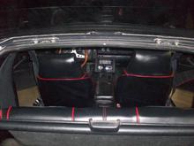 From the rear hatch