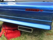 Note the newer style z28 stainless exhaust..more proper IMO to our 3rd gens,than a round exhaust...See the red emblems here too....