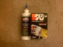 K&amp;N wrench off oil filter and Lucas zinc oil additive engine break in lube for my flat tappet &quot;Bootlegger&quot; cam.