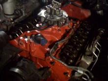 1973-350 with 1992 305 heads and intake.