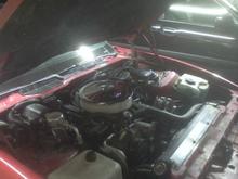 Angle of the engine bay with new filter