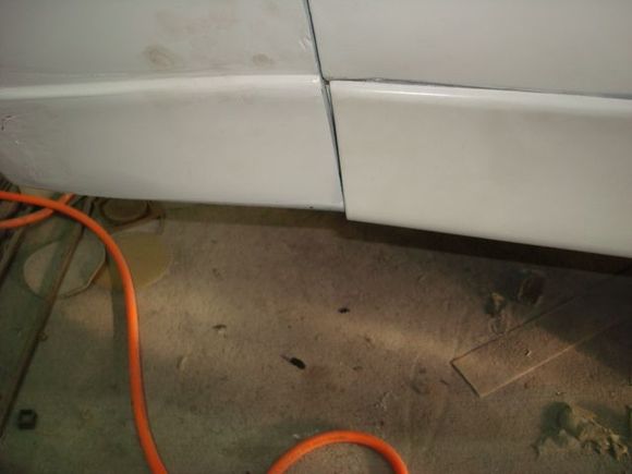 Starting point lower part. You can see how bad concave it is and how nothing lines up.