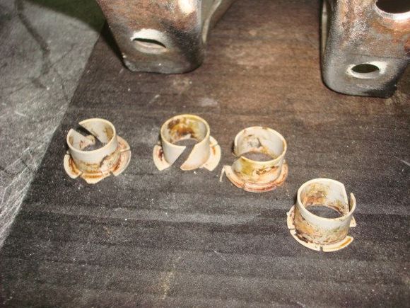 The old bushings were starting to come apart.