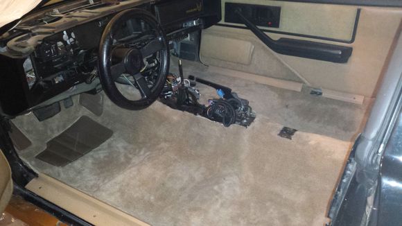 August 2015 fitting the new carpets (front)