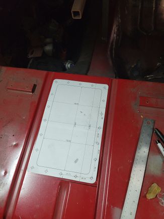 got distracted and started making a fuel pump access panel. Designed with fusion 360 based on 1:1 measurements of the parcel shelf.