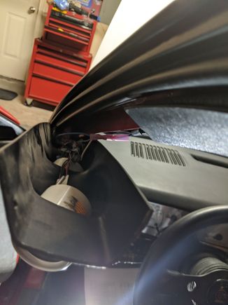 all the wires tucked up
